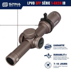 Lunette de visée LPVO SFP SERIE HD 1-6X24 -buckle and wheel- paiement 3 ou 4 fois LIVRAISON GRATUITE