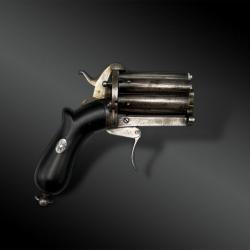 REVOLVER Poivrière - Belgique - XIXème siècle