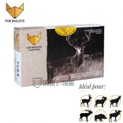 20 Cartouches FOX BULLETS Cal 7X64 130Gr Fox Classic Hunter