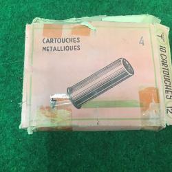 1 Cartouche metallique  ATE Calibre 12 poudre T ref 1