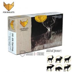 20 Cartouches FOX BULLETS Cal 30-06 Sprg 150Gr Fox Classic Hunter