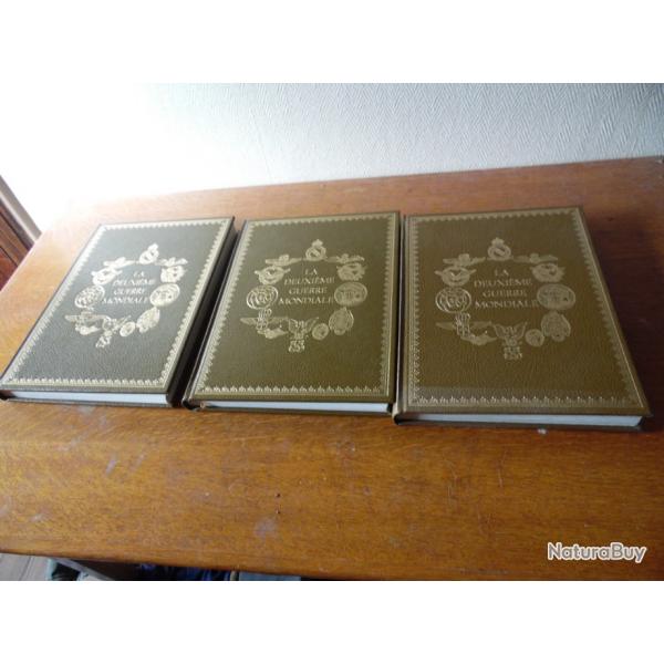 LOT DE 3 LIVRES LA DEUXIEME GUERRE MONDIALE ALBUM 6 . 7 . 8