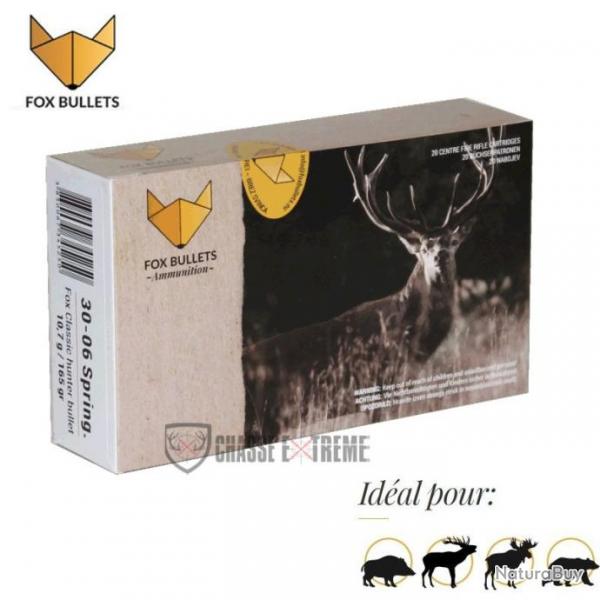 20 Cartouches FOX BULLETS Cal 30-06 Sprg 165Gr Fox Classic Hunter