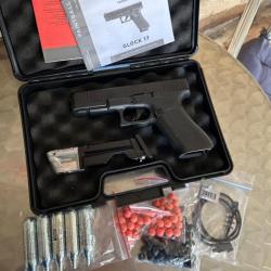 Umerex Glock 17 gen5 T4E cal .43 pistolet Comme neuf. Mallette origine. Co2 et Ammo