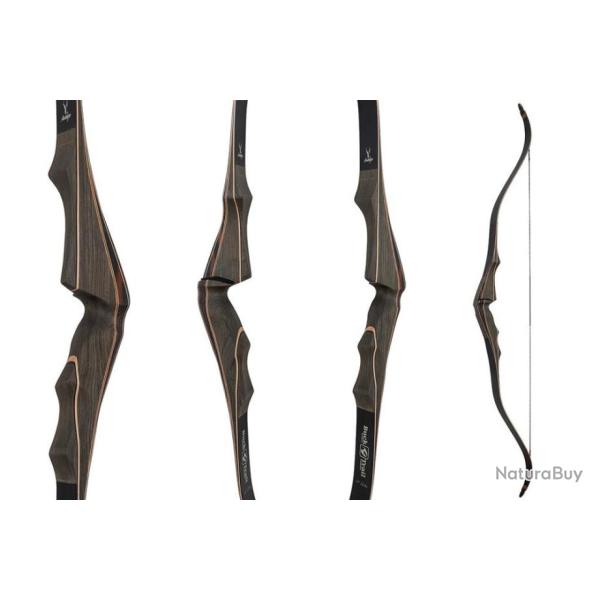 Arc recourbé 60 pouces noir chasseur 60 25-65Ibs décolleté