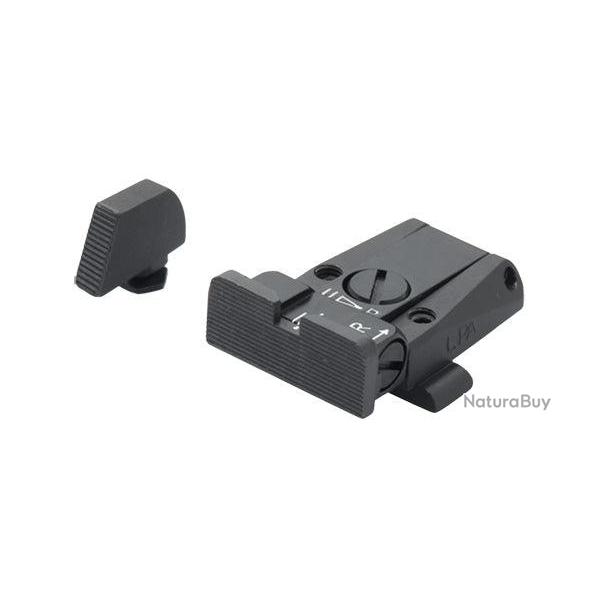 Hausse rglable et guidon LPA  pour Glock 17  23/25  32/ 32 34 35