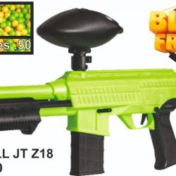 PACK PROMO - JT Splatmaster Vert Z18 pompe + Loader 200 Green + 1000 billes Paintball - Calibre .50