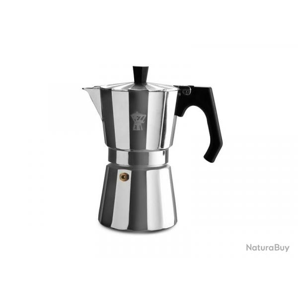 BEL1625 CAFETIERE ITALIENNE PEZZETTI "LUXEXPRESS" ALUMINIUM 6 TASSES NEUF