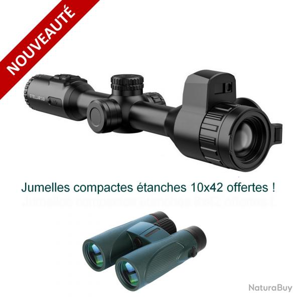 HIKMICRO STELLAR SQ35L 3.0 - Lunette de vision thermique avec tlmtre + Jumelles 10x42 offertes !