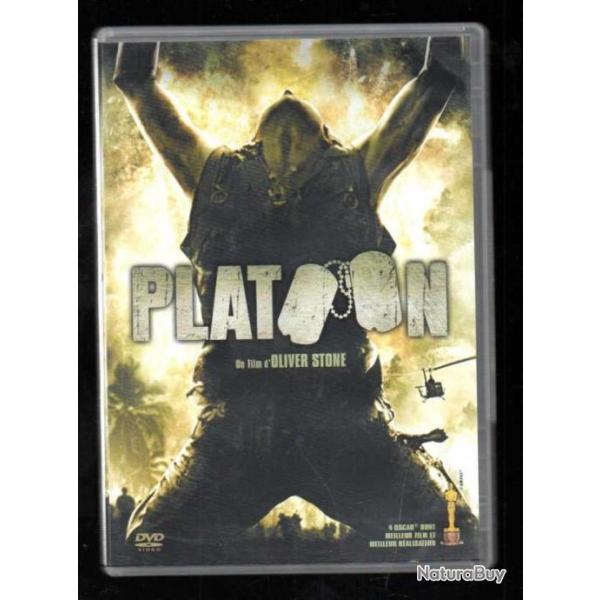 platoon d'oliver stone , charlie sheen, dvd guerre du vietnam