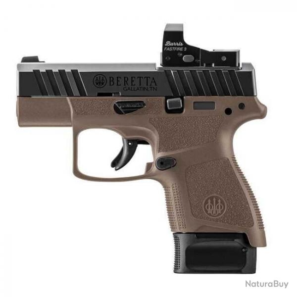 BERETTA - PISTOLET  APX A1 CARRY FDE 9MM PARA 3" 1CHARG 8CPS 1CHAR 6CPS