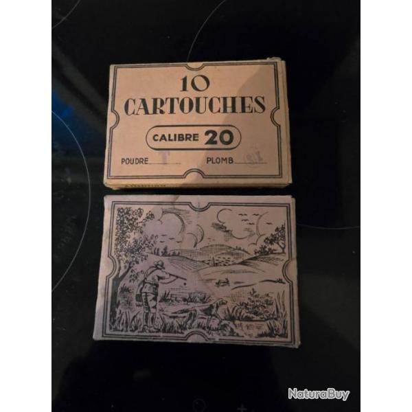 20 CARTOUCHES CALIBRE 20 COLLECTOR OU PAS