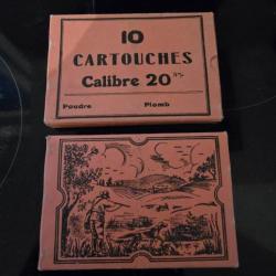 20 CARTOUCHES CALIBRE 20 COLLECTION OU PAS