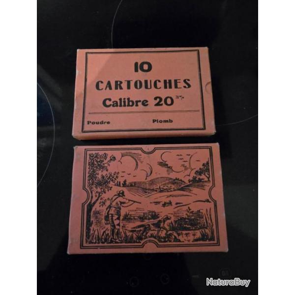 20 CARTOUCHES CALIBRE 20 COLLECTION OU PAS