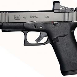 BF24 ! - Pistolet Glock 48 Rail Shield Calibre 9x19 + Viseur RMSC