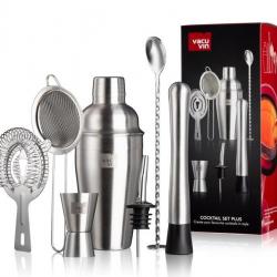 BEL1632 SET A COKTAIL 7 PIECES INOX  NEUF IDEE CADEAU