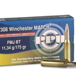 munitions PARTIZAN 308 WIN 175GR FMJ