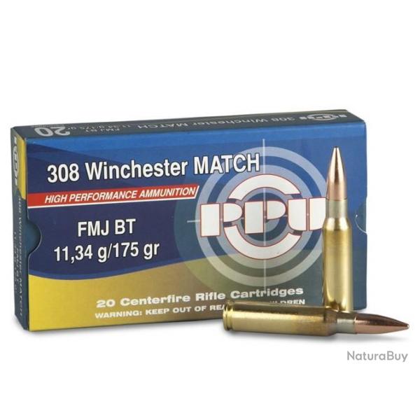 munitions PARTIZAN 308 WIN 175GR FMJ