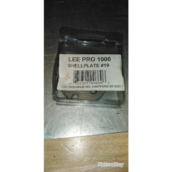 SHELL PLATE LEE PRO 1000 N19 POUR 9MM PARA + AUTRES