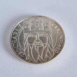 100 Francs Argent Commémorative 1990 Charlemagne