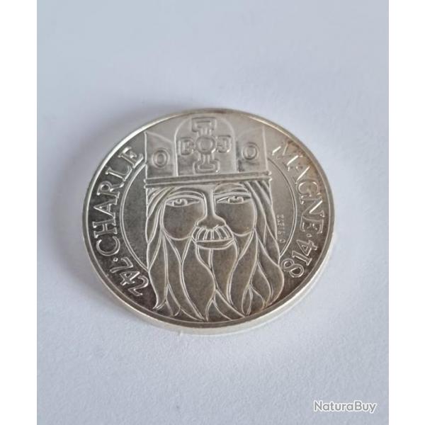 100 Francs Argent Commmorative 1990 Charlemagne