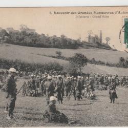 CPA -Souvenir des Grandes Manoeuvres d'Automne - Infanterie - Grand Halte