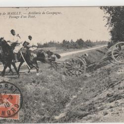 CPA -Camp de Mailly - passage d'un Fossé