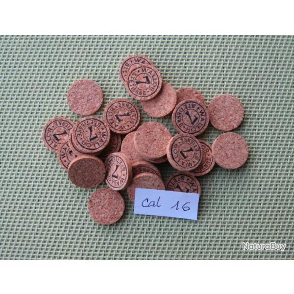 Lot  de  100  rondelles  lige  No  7  ou  neutres  cal  16