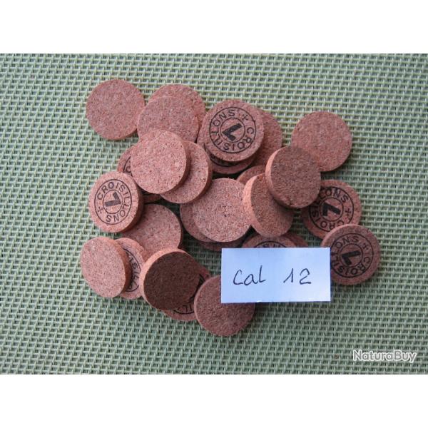 Lot  de  100  rondelles  lige  No  7  ou  neutres  cal  12