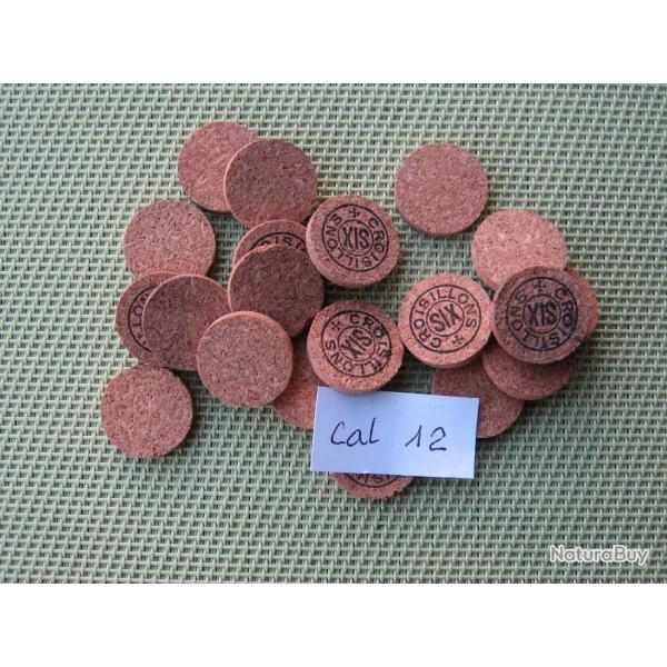 Lot  de  100  rondelles  lige  No  6  ou  neutres  cal  12