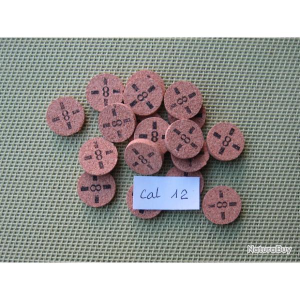 Lot  de  100  rondelles  lige  No  8  croisillon  cal  12