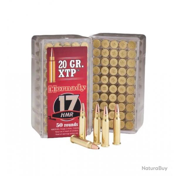 BOITE DE 50 CARTOUCHES HORNADY XTP CAL.17HMR 20GR