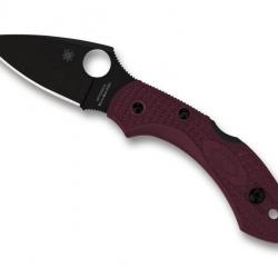 SPYDERCO DRAGONFLY 2 BORDEAUX LAME NOIRE SPRINT