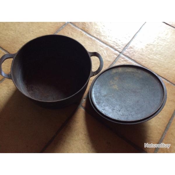 Creuset pour fonte du plomb 20 cm par 10 cm