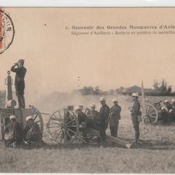 CPA -Souvenir des Grandes Manoeuvres d'Automne - Rgt d' Artillerie