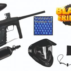 PACK PROMO - Kit Paintball eNMey .50 Noir + Loader + 1000 Billes + Kit Air + Masque - SmartParts GOG