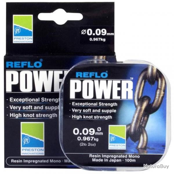 NYLON REFLO POWER 100m 0,19 PRESTON