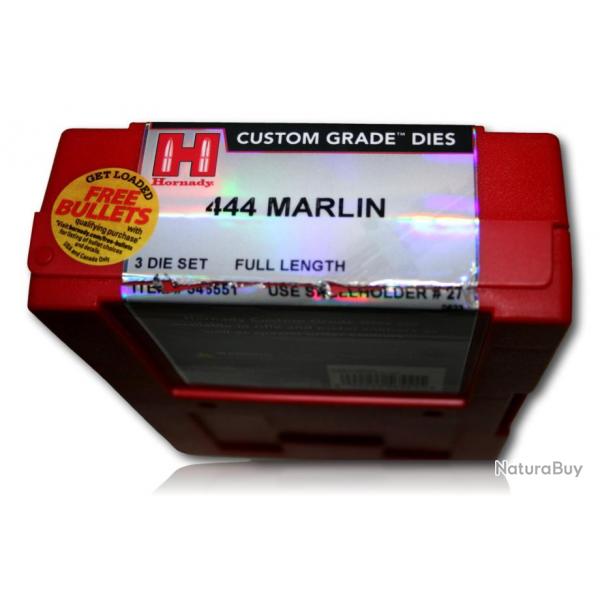 JEUX D'OUTILS HORNADY CUSTOM GRADE 444 MARLIN