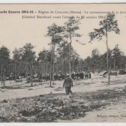 CPA - La Grande Guerre 1914-15 Region de CHALON  Marne le cantonnement de la division Marocaine