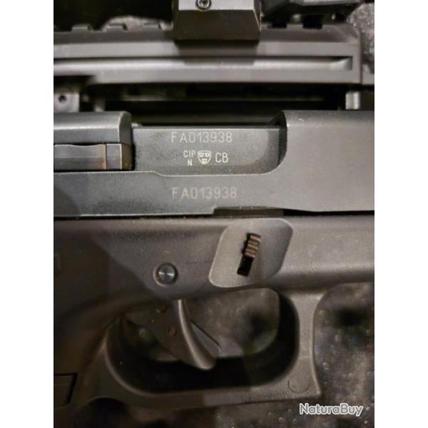 Glock 17  9 mm pak umarex + kit roni + munitions + malette