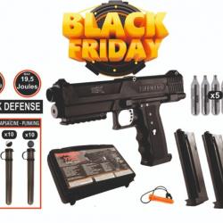 PACK PROMO - Défense 19.5 Joules Tippmann TPX + 5 Sparclettes 12gr + Lot de billes + 2 Chargeurs