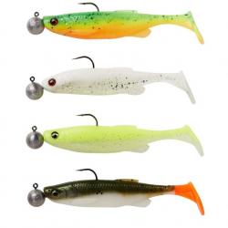 Leurre SAVAGE GEAR Fat Minnow T-Tail RTF 9cm Dark Water Mix