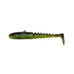 Leurre SAVAGE GEAR Gobster Shad 7,5cm à l'unité Chartreuse Pumpkin