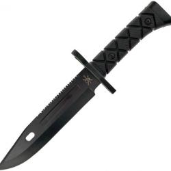 Couteau de Survie Tactical Bowie Frost Cutlery Lame Acier 3Cr13 Manche ABS Etui Plastic FTX41B