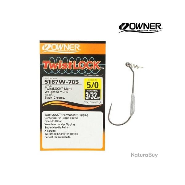 PROMO !! OWNER TWISTLOCK LIGHT WEIGHTED 5167W-705 5/0