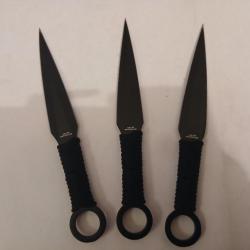 Lot de trois couteaux de lancer kunai!