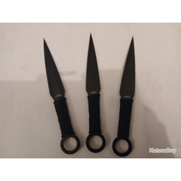 Lot de trois couteaux de lancer kunai!