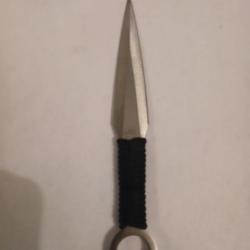 1 couteaux de lancer kunai Gris