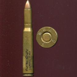 .30 x 2.95" SALVO Duplex - TRES RARE - Munition expérimentale à 2 balles projet SALVO USA vers 1950.