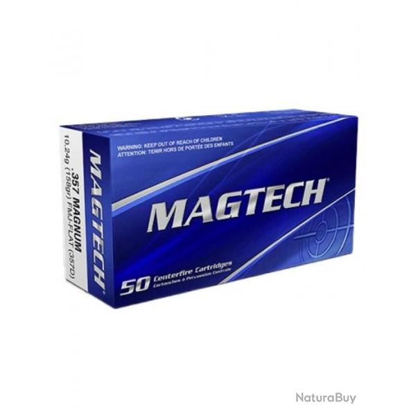 CARTOUCHES MAGTECH .357 MAG FMJ FLAT 158gr x50